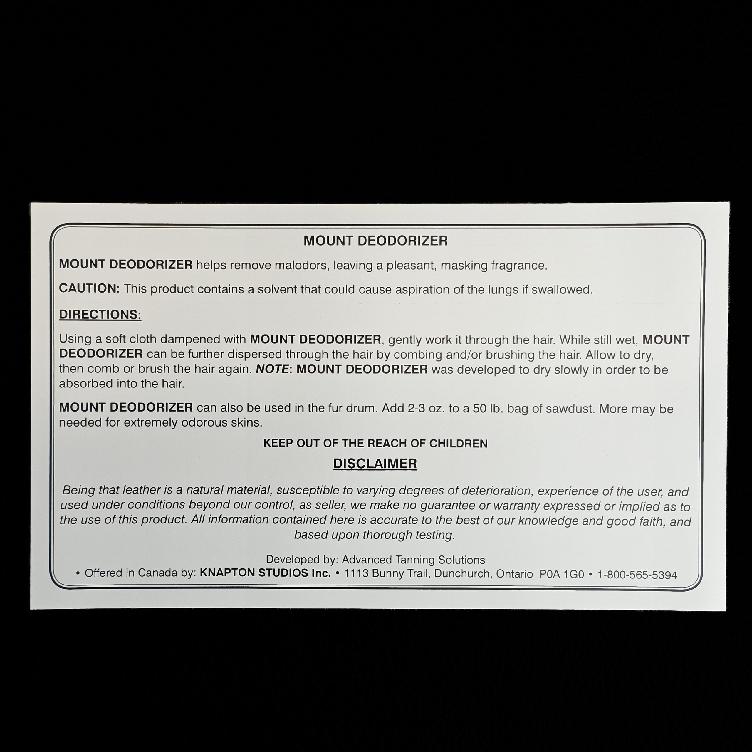 KSMD MOUNT DEODORIZER- 1L - Image 1